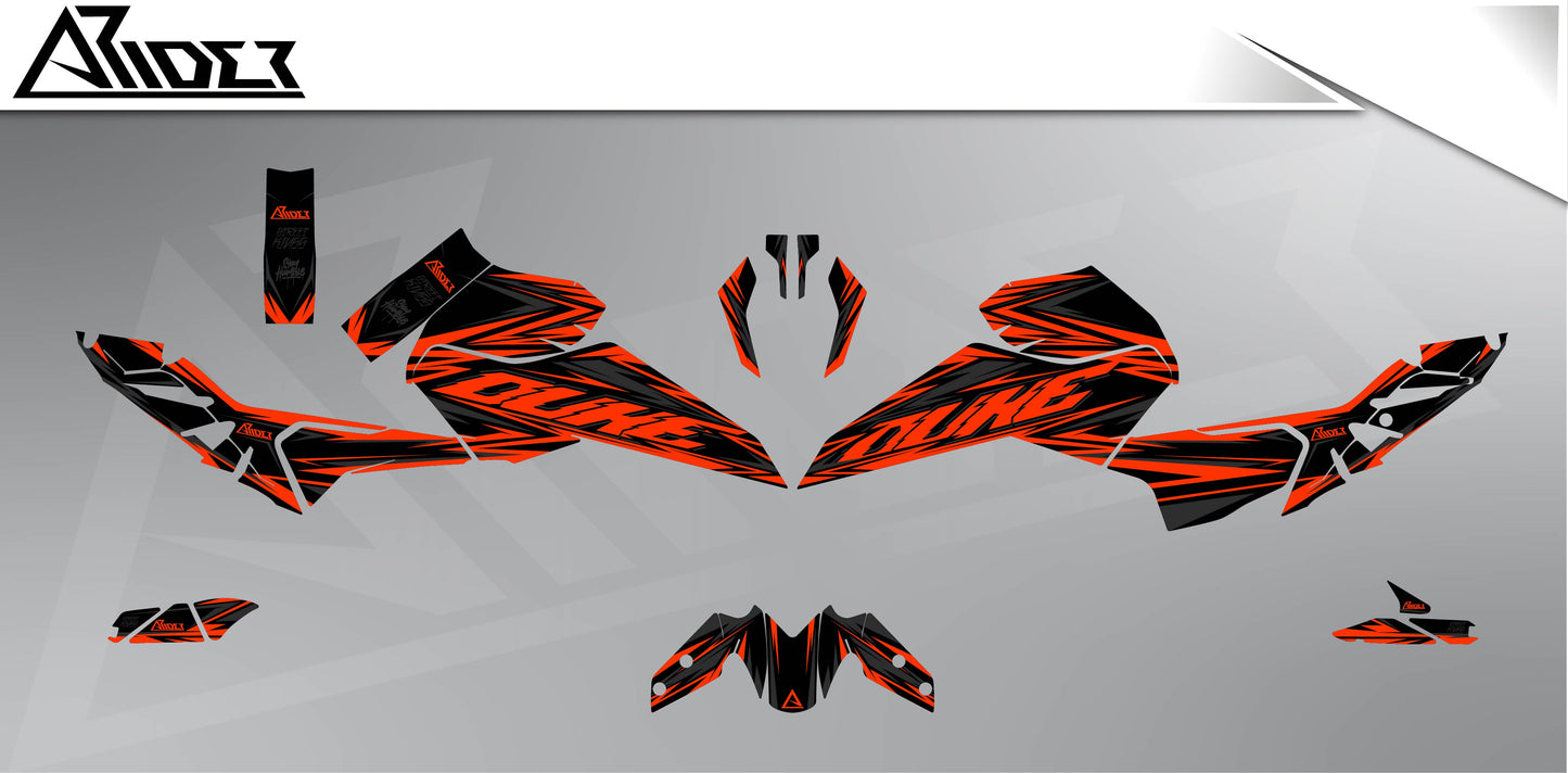 Graphics Kit suitable for KTM Duke 125 - Prime Edition