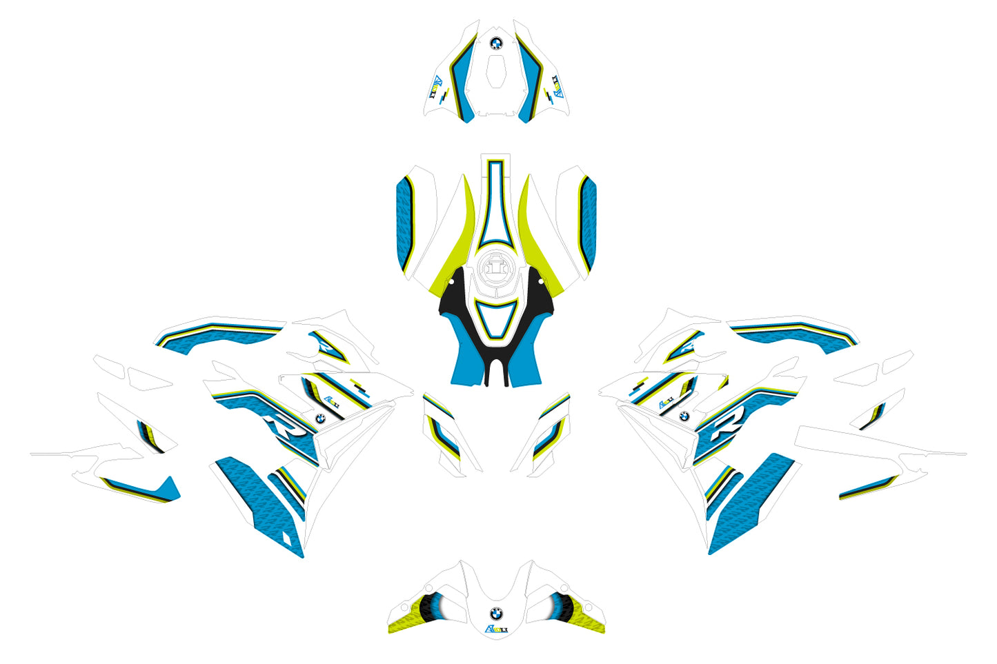 BMW S 1000 R Kit de pegatinas - Edición Icono