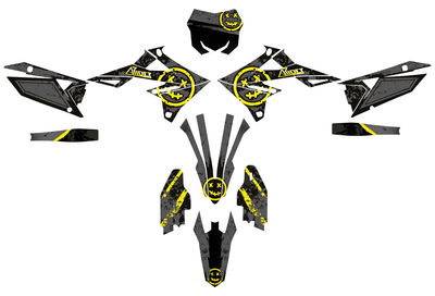 Graphics Kit suitable for Suzuki RMZ 450 - Smiley Edition