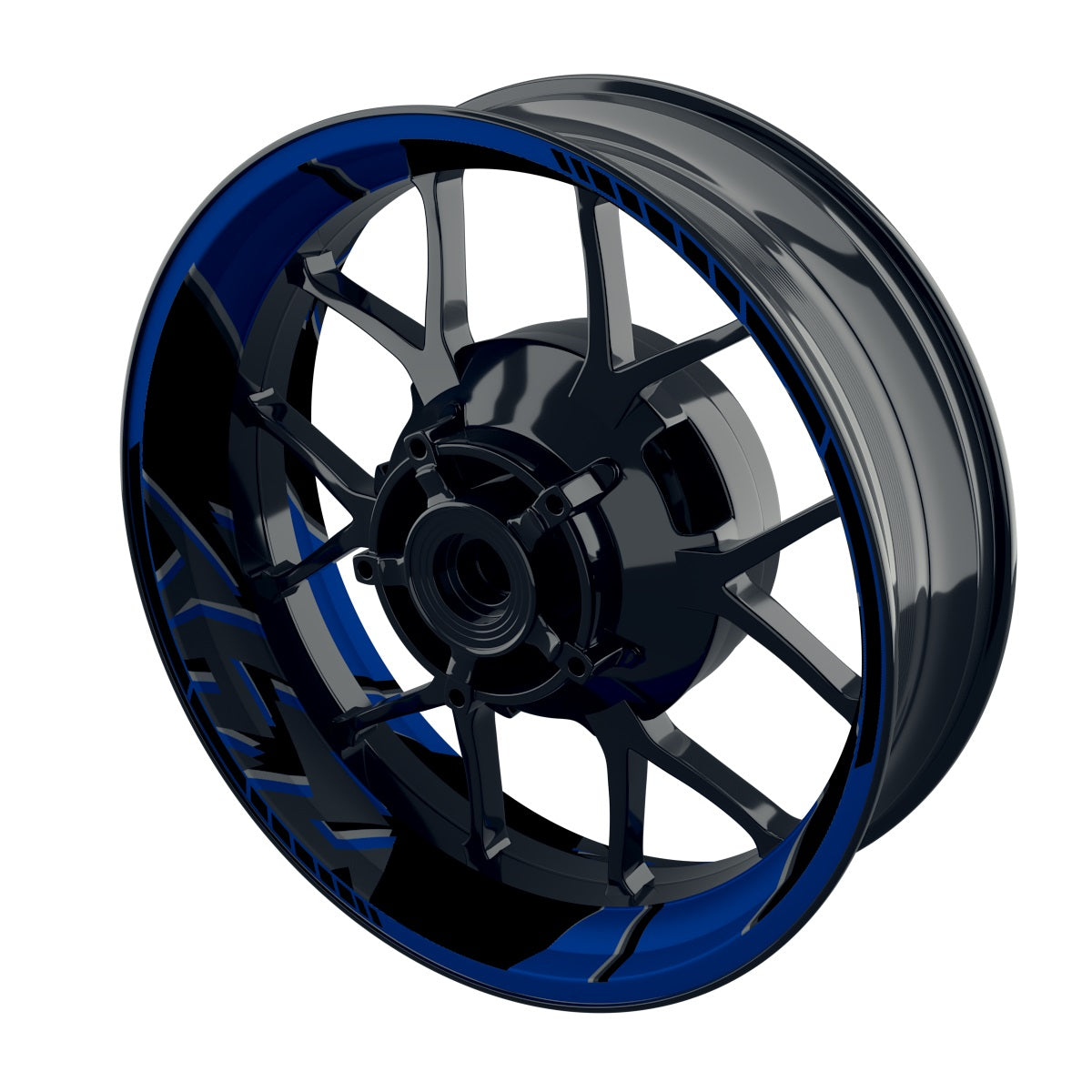 Felgenaufkleber Voyager Design Premium blau