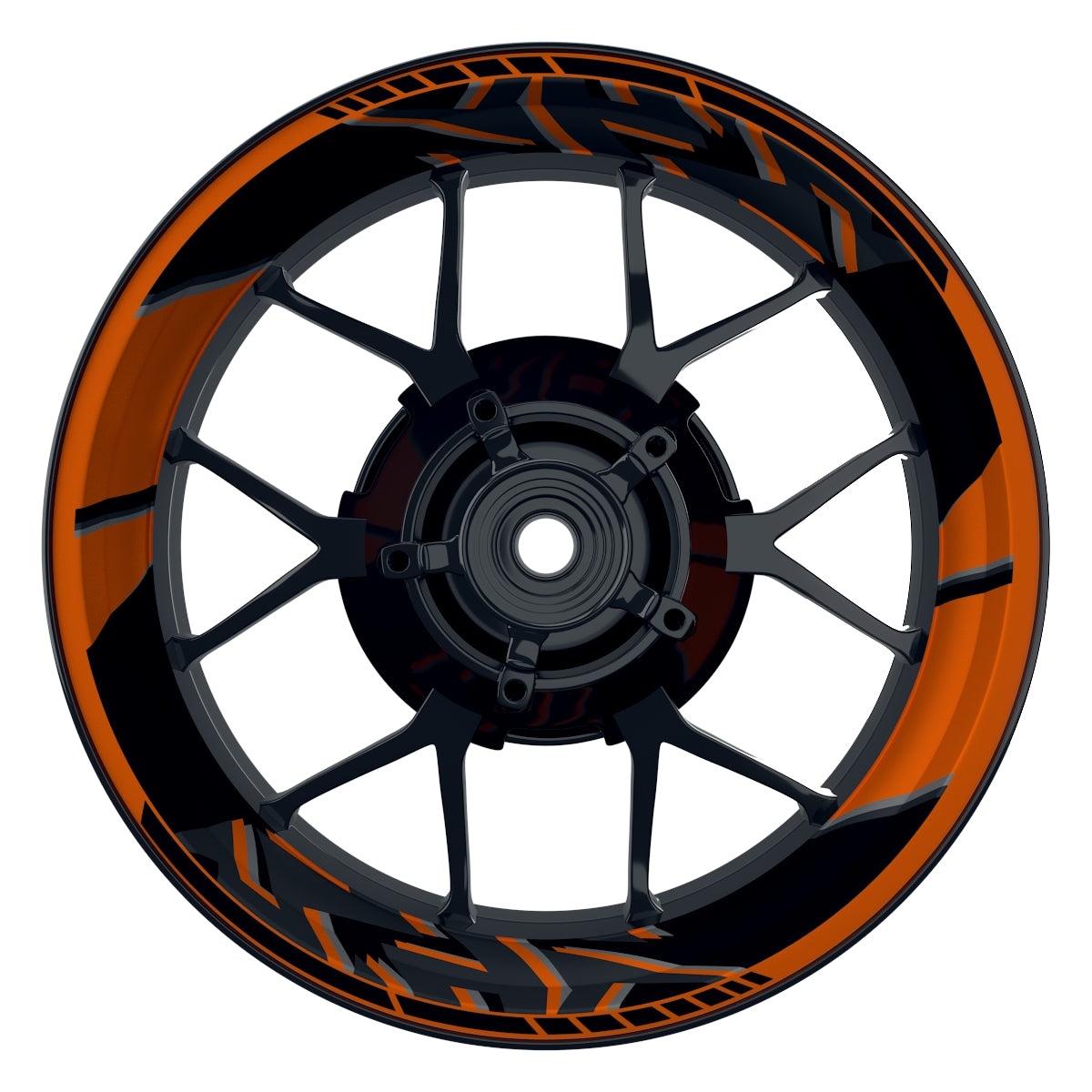 Felgenaufkleber Voyager Design Premium orange