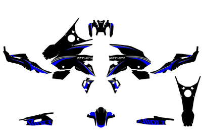 Graphics Kit suitable for Yamaha MT 07 - Swish Edition