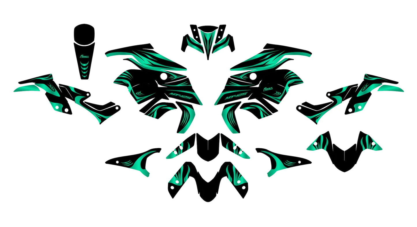 Dekor passend für Yamaha MT 125 - Swirl Edition - Arider