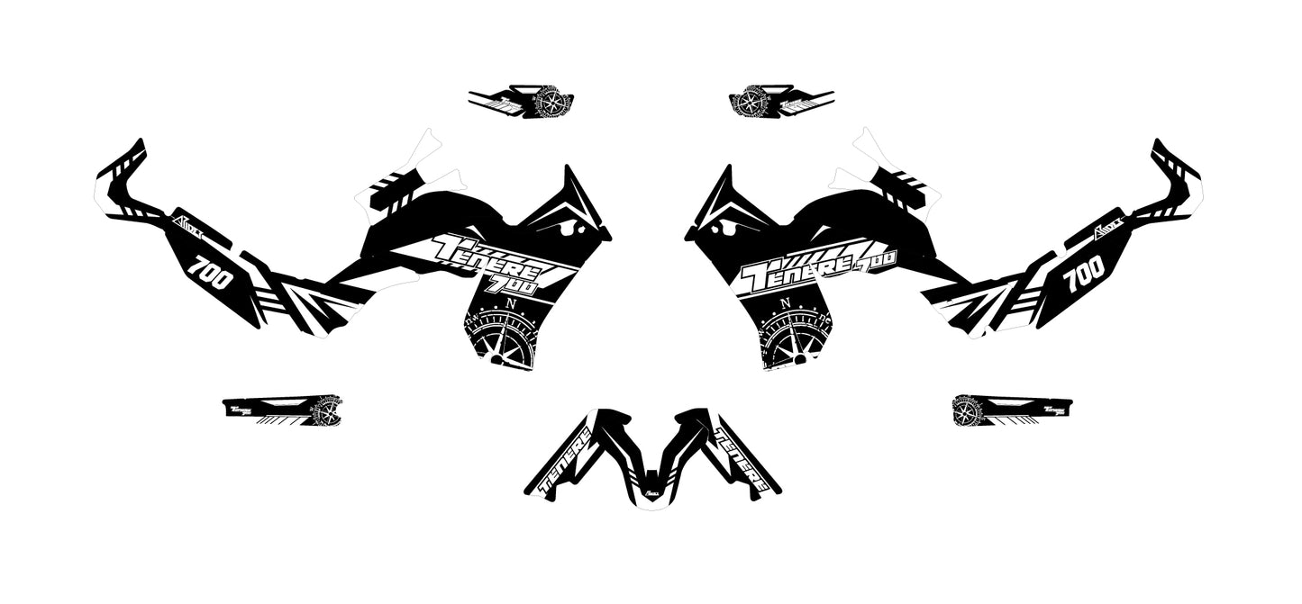 Graphics Kit suitable for Yamaha Tenere 700 - World Edition