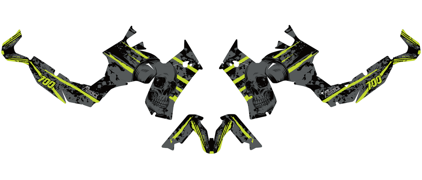 Graphics Kit suitable for Yamaha Tenere 700 - Skull Edition