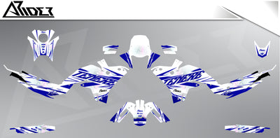Dekor passend für Yamaha Tenere 700 - Peak Edition, Farbe Blau, Übersicht Dekorsatz