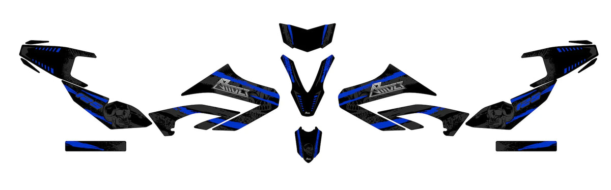 Dekor passend für Yamaha WR 125 X - Skull Edition - Arider