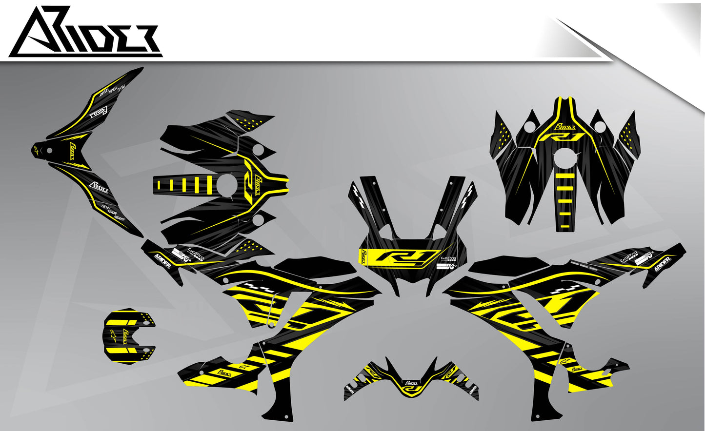 Graphics Kit suitable for Yamaha R1 - Race Edition