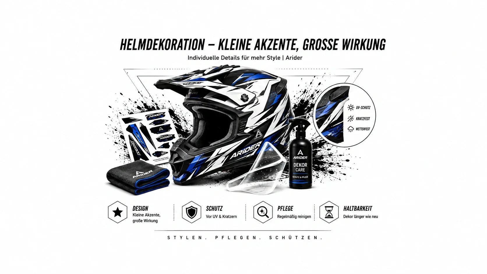 Helmdekoration – Kleine Akzente, große Wirkung