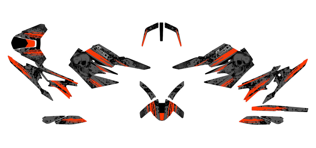 Dekor passend für KTM Duke 890 (R) - Skull Edition - Arider
