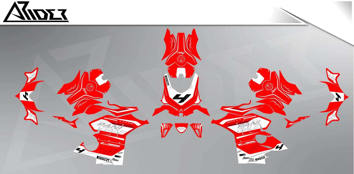 Dekor passend für Ducati Panigale V4 - Clean Edition - Arider