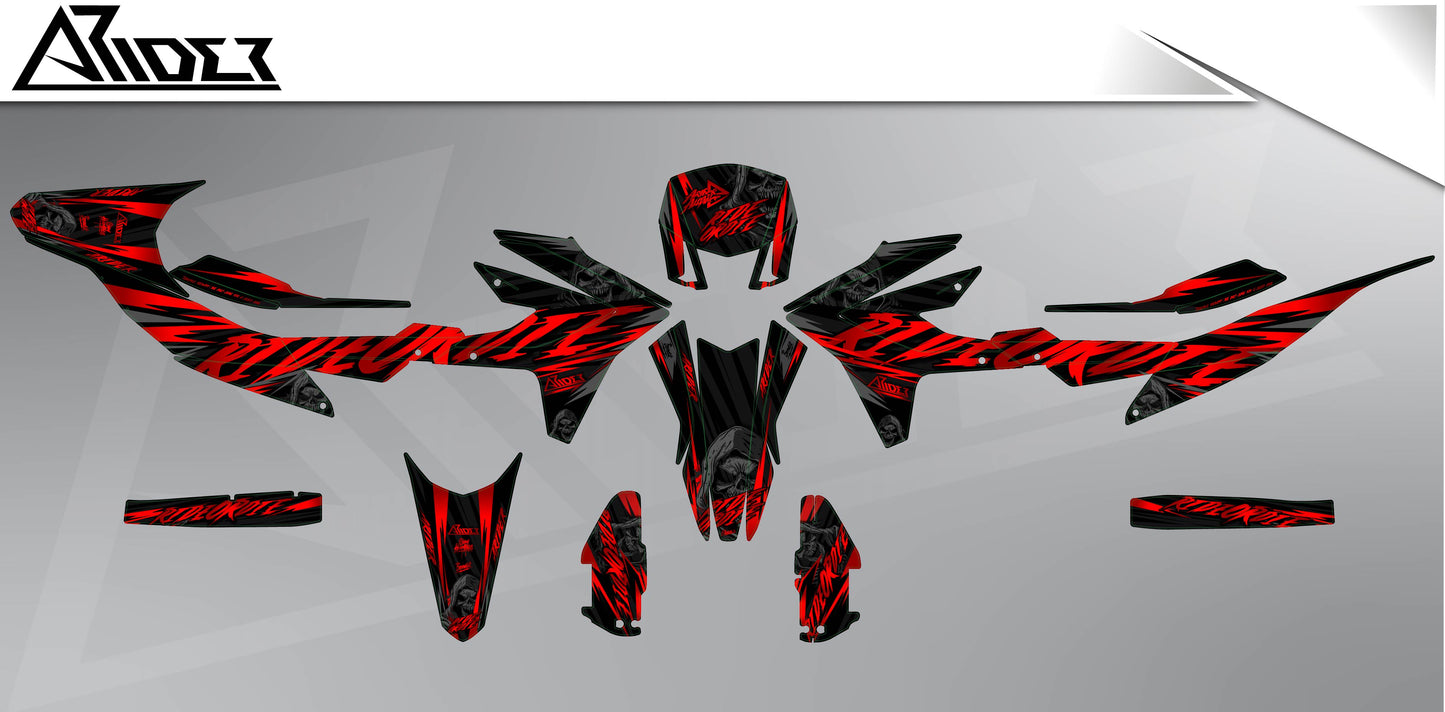 Kit de pegatinas para Aprilia SX 125 - Edición RideOrDie