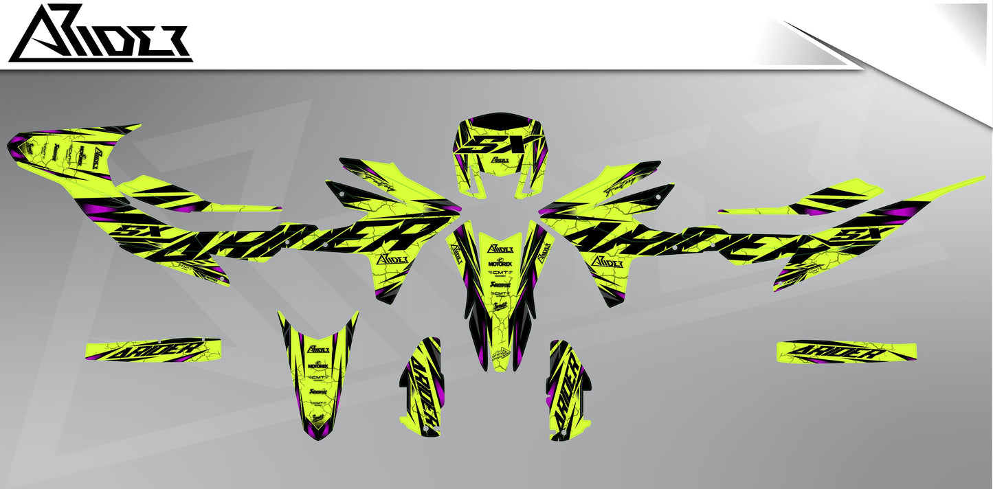 Graphics Kit suitable for Aprilia SX 125 - Core Edition