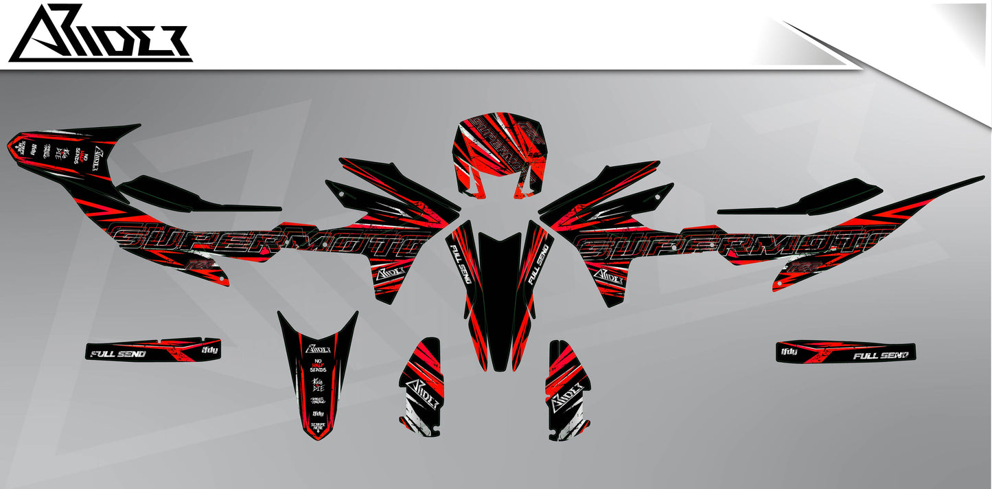 Graphics Kit suitable for Aprilia SX 125 - Distort Edition