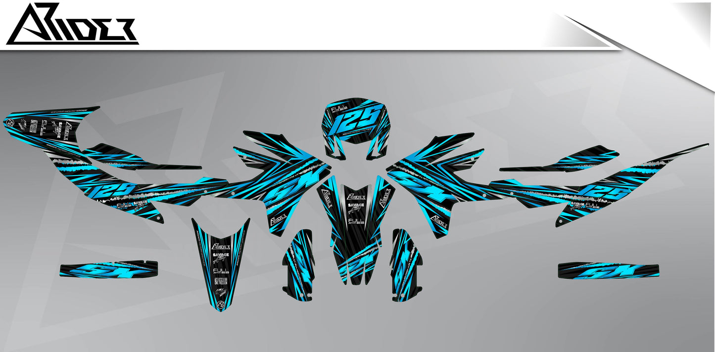 Graphics Kit suitable for Aprilia SX 125 - Division Edition