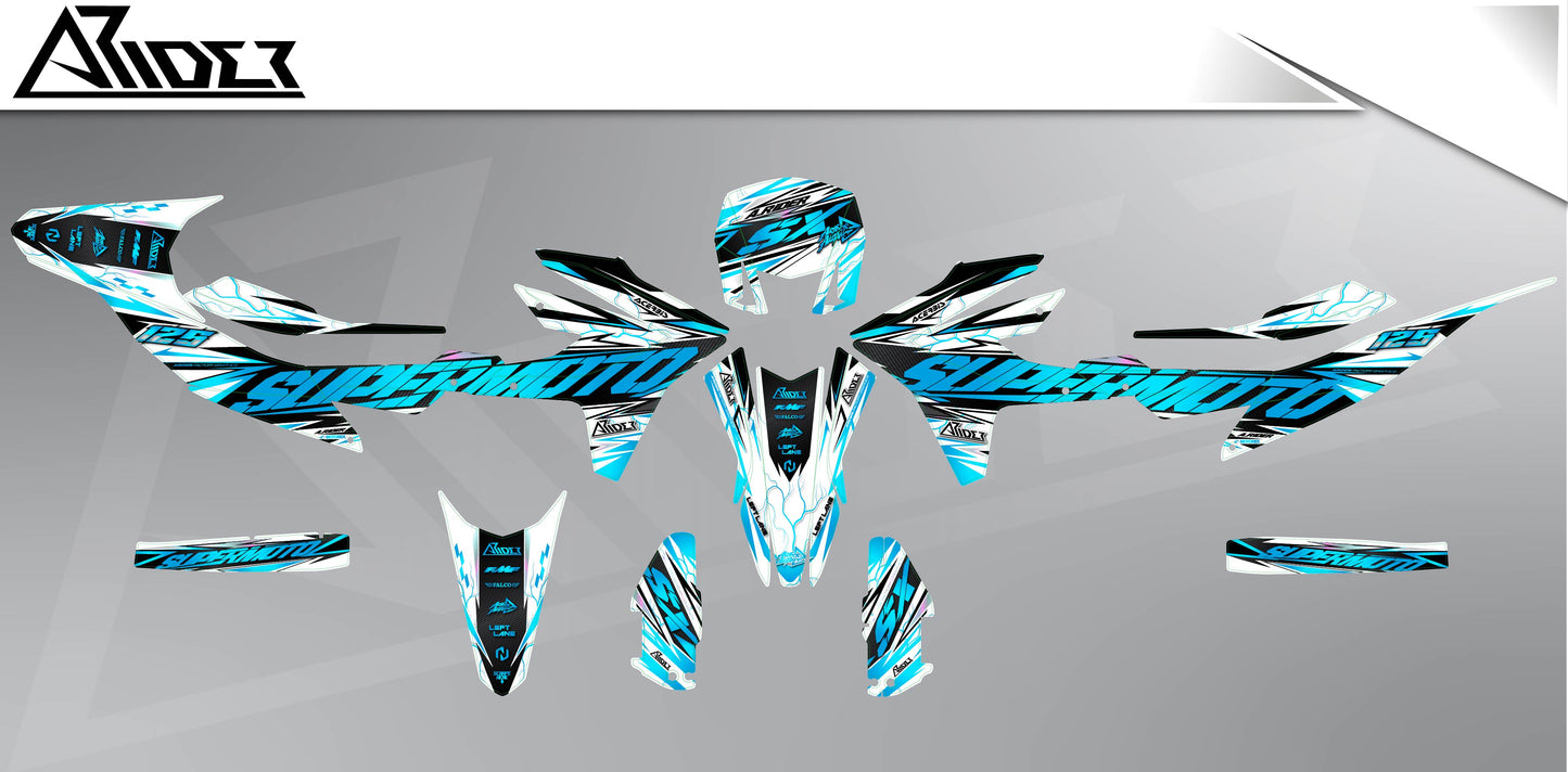 Graphics Kit suitable for Aprilia SX 125 - Edge Edition