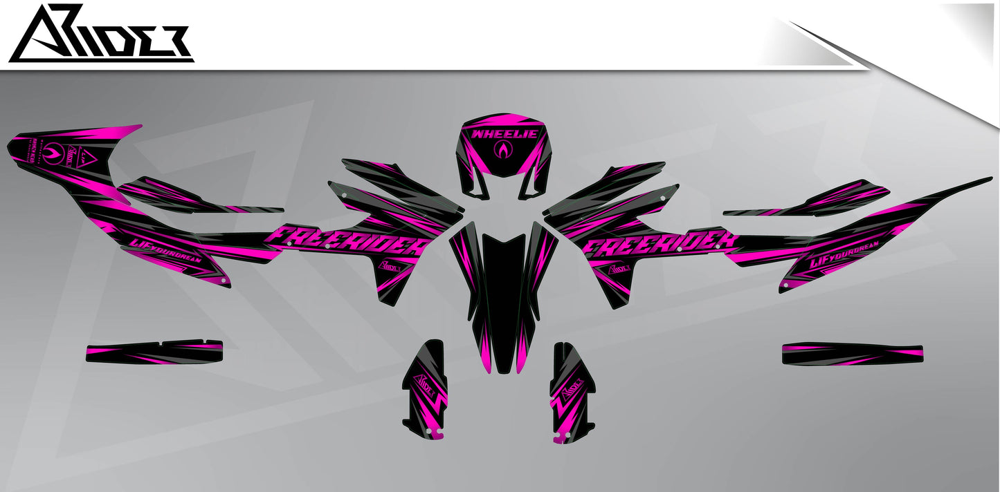 Graphics Kit suitable for Aprilia SX 125 - Freerider V1 Edition