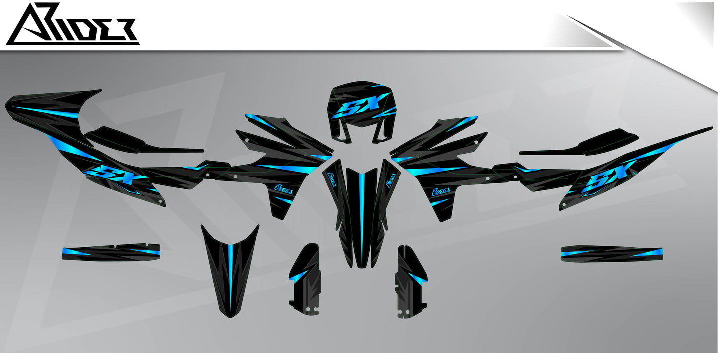 Graphics Kit suitable for Aprilia SX 125 - Impact Edition