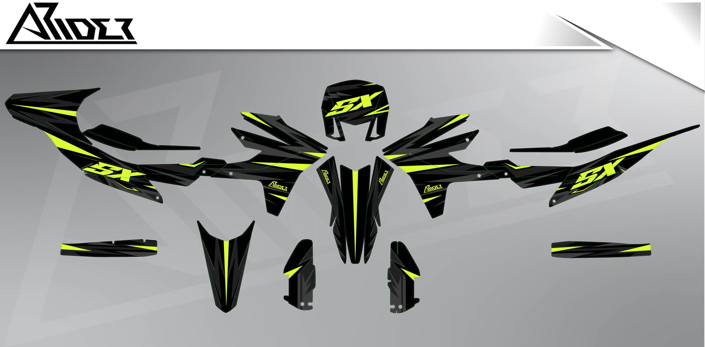 Graphics Kit suitable for Aprilia SX 125 - Impact Edition