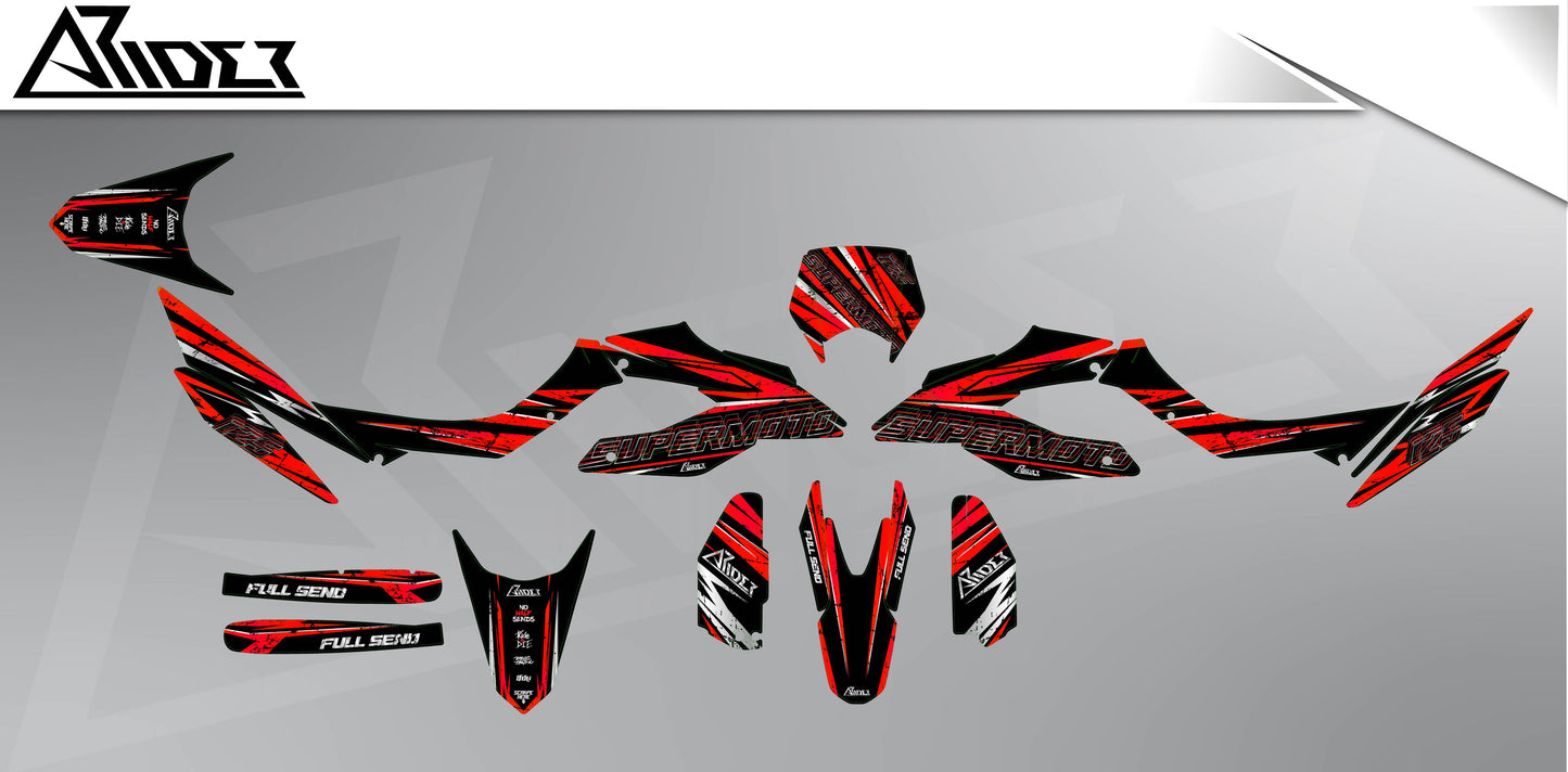 Graphics Kit suitable for Aprilia SX 125 - Distort Edition