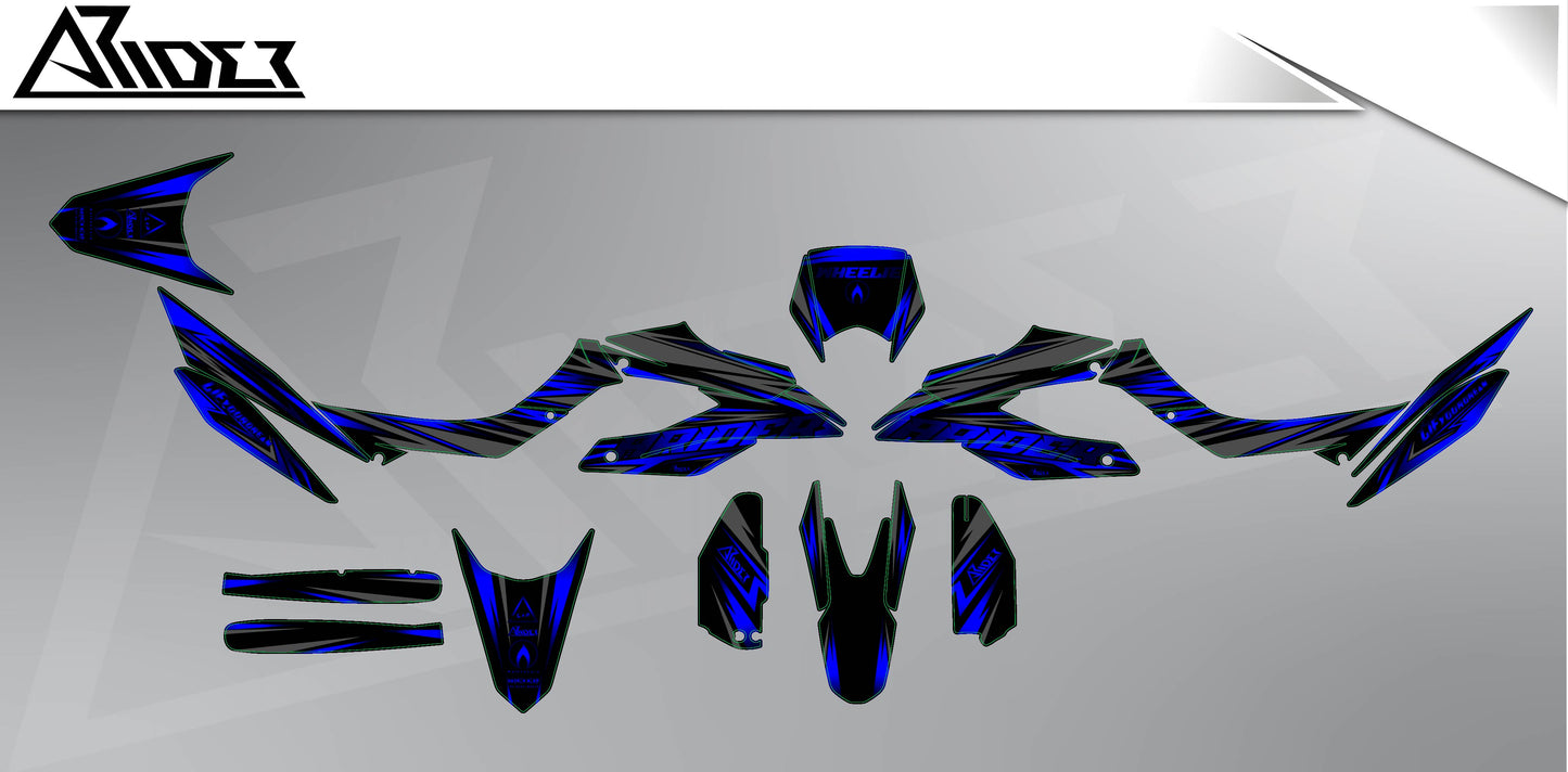 Graphics Kit suitable for Aprilia SX 125 - Freerider V1 Edition
