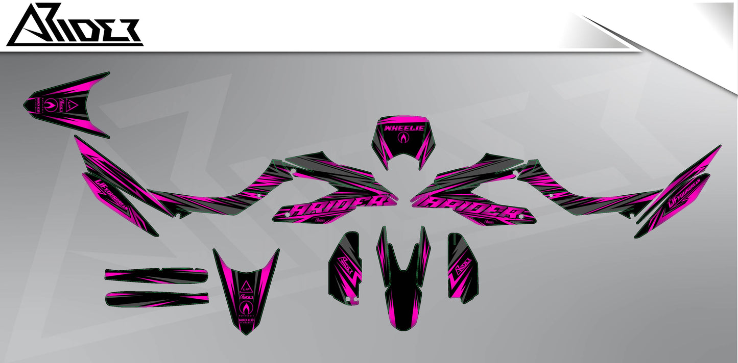 Graphics Kit suitable for Aprilia SX 125 - Freerider V1 Edition