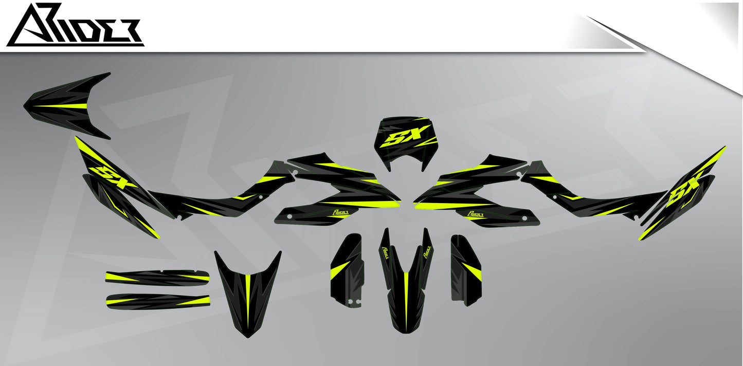 Graphics Kit suitable for Aprilia SX 125 - Impact Edition
