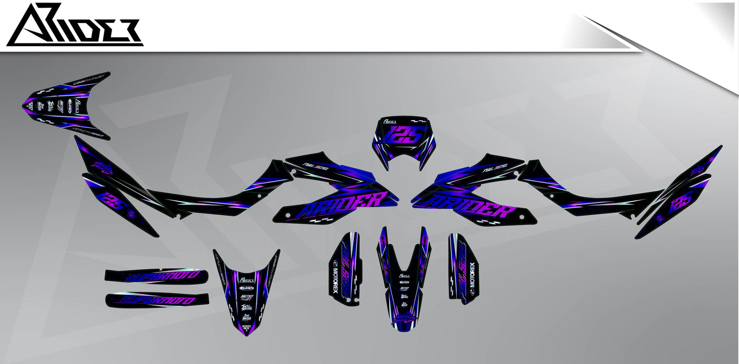 Graphics Kit suitable for Aprilia SX 125 - Glitch Edition