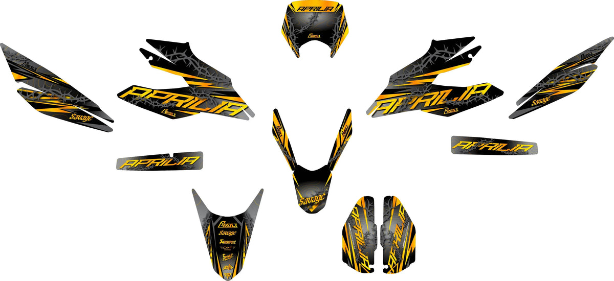 Dekor passend für Aprilia SX 125 - Razor Edition - Arider