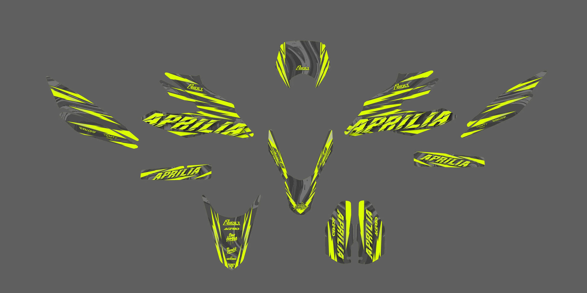 Aprilia Falco Bandiera Italiana Custom Cerchione Grafiche X 12 Pezzi Aprilia Falco Bandiera Italiana Custom Cerchione Grafiche X 12 Pezzi