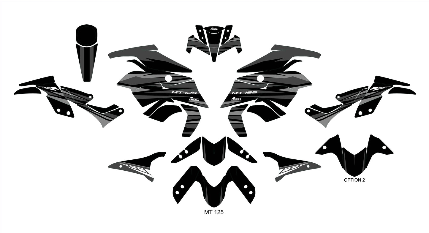 Graphics Kit suitable for Yamaha MT 125 - Beast Edition