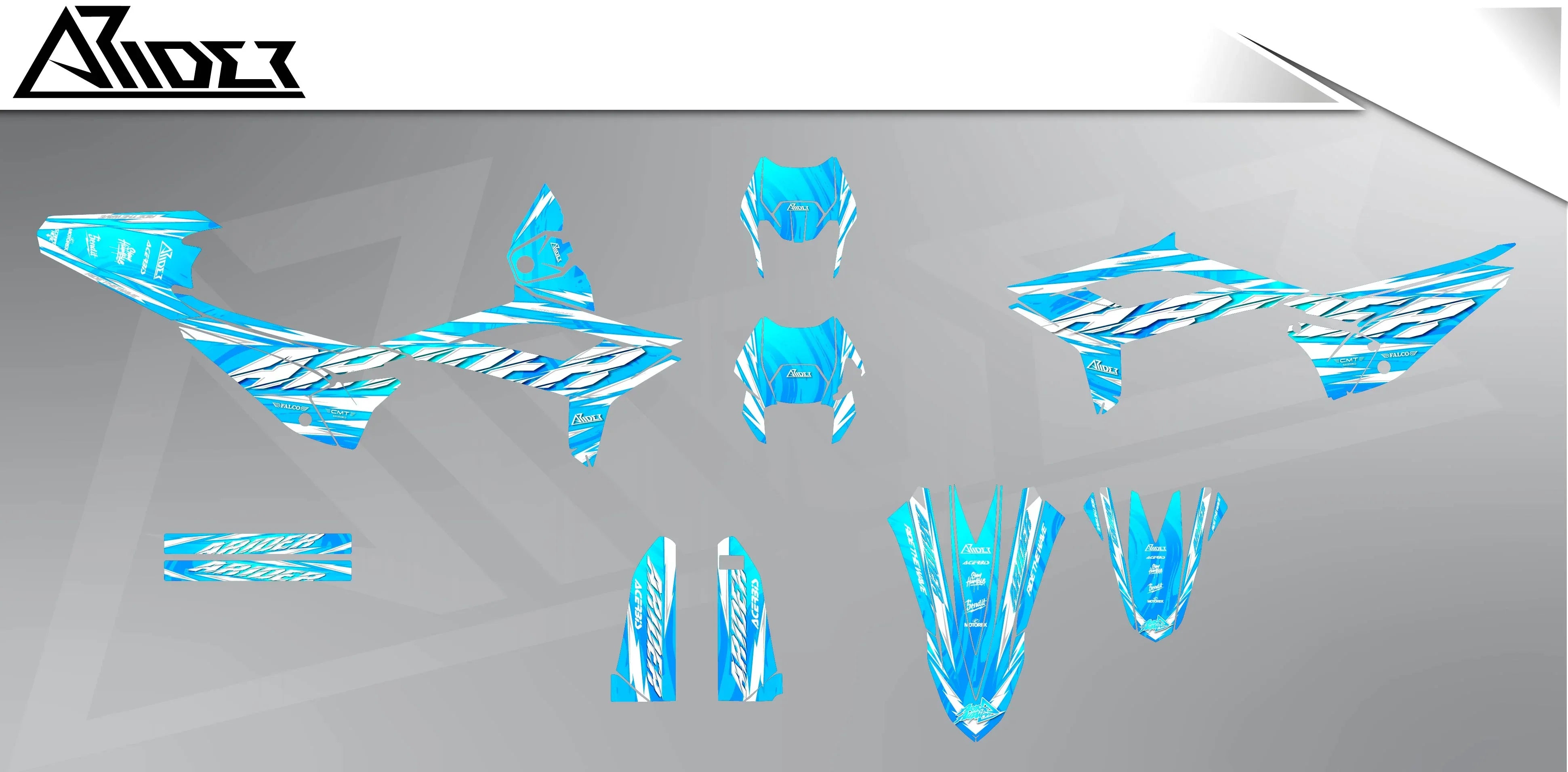 Graphics Kit suitable for Beta RR 50 / 125 - Breeze Edition – Arider