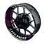 Felgenaufkleber Cafe Racer Premium Design Hexagon B pink