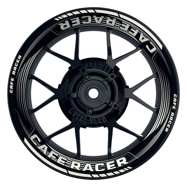 Felgenaufkleber Cafe racer Premium Design Saw B schwarz