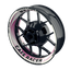 Felgenaufkleber Cafe racer Premium Design Saw W pink