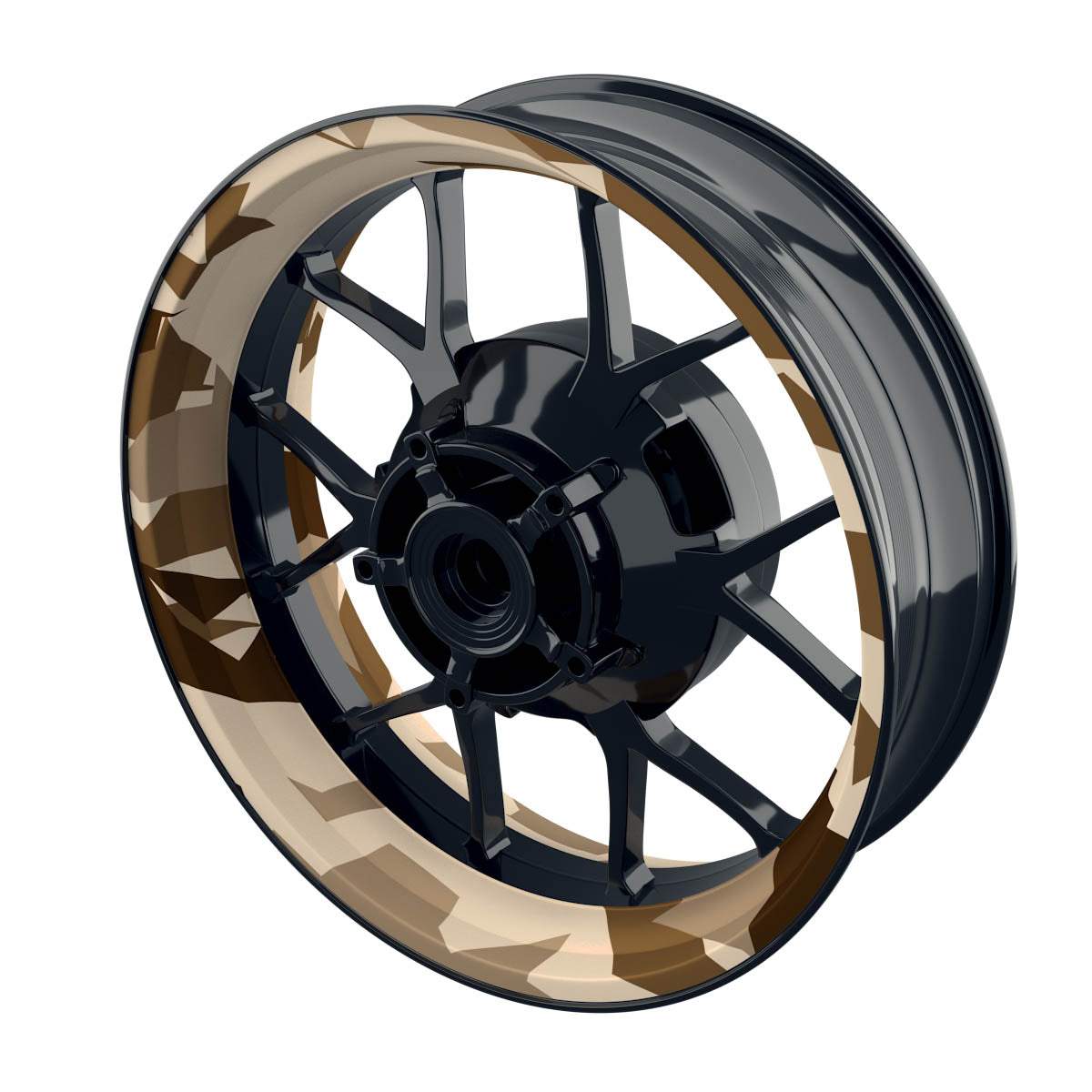 Felgenaufkleber Camouflage Desert eckig clean Premium keine