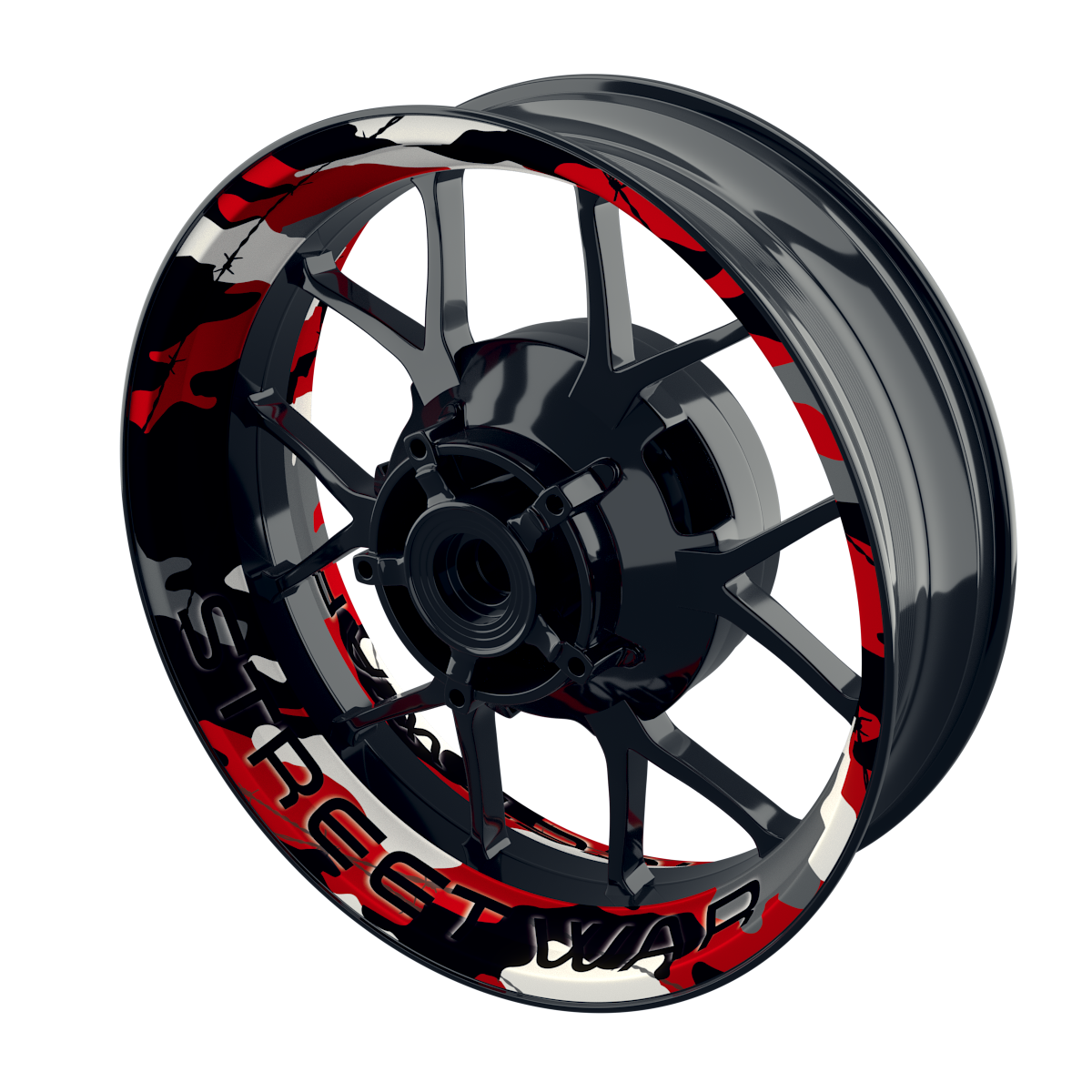 Felgenaufkleber Camouflage Redwood rund Streetwar Premium keine