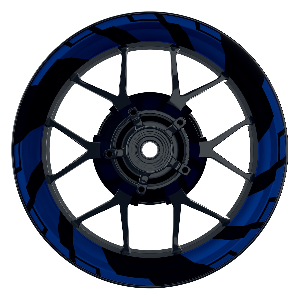 Felgenaufkleber Chainsaw Wheelsticker Premium blau