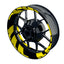 Felgenaufkleber Chainsaw Wheelsticker Premium gelb