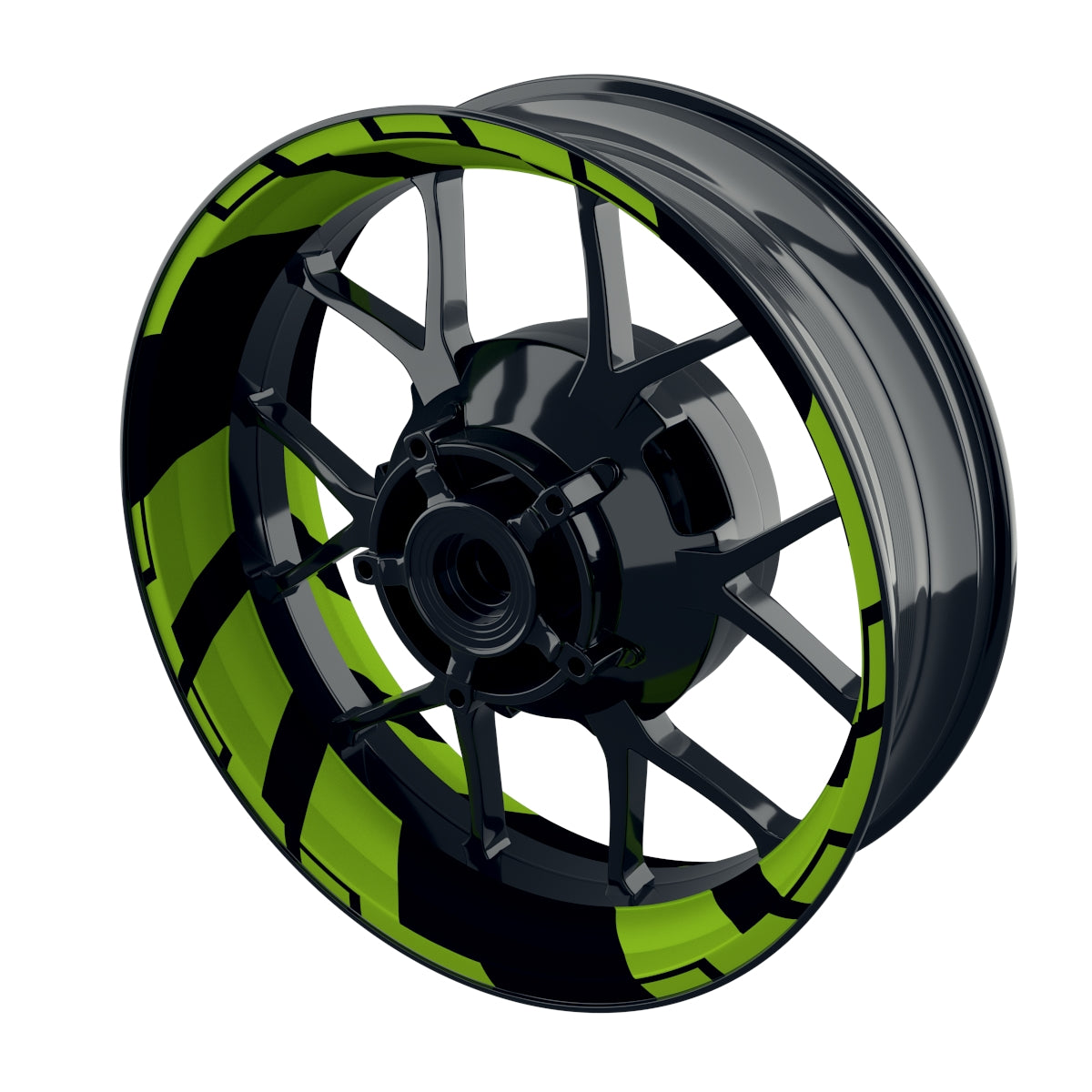Felgenaufkleber Chainsaw Wheelsticker Premium grün
