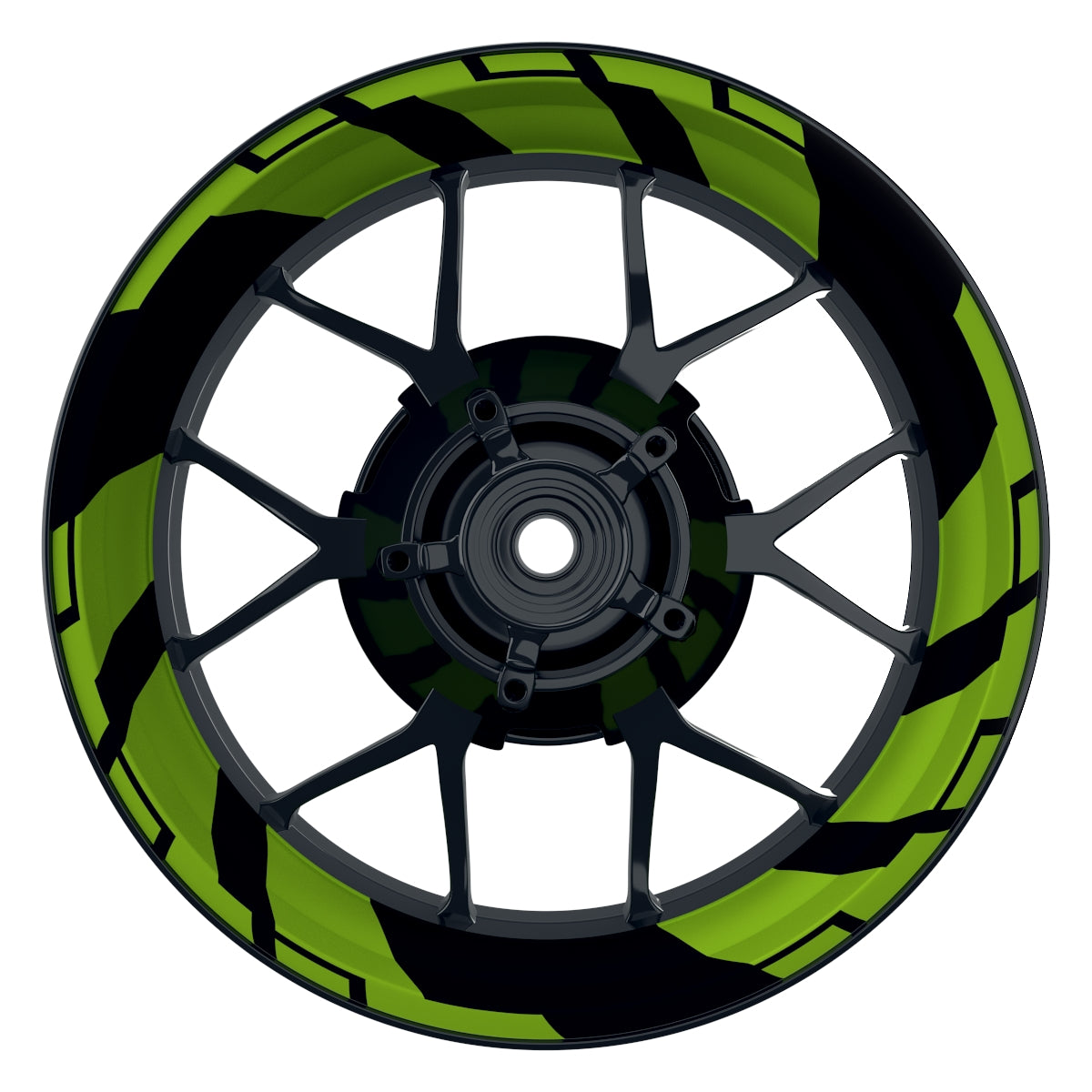 Felgenaufkleber Chainsaw Wheelsticker Premium grün