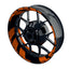Felgenaufkleber Chainsaw Wheelsticker Premium orange