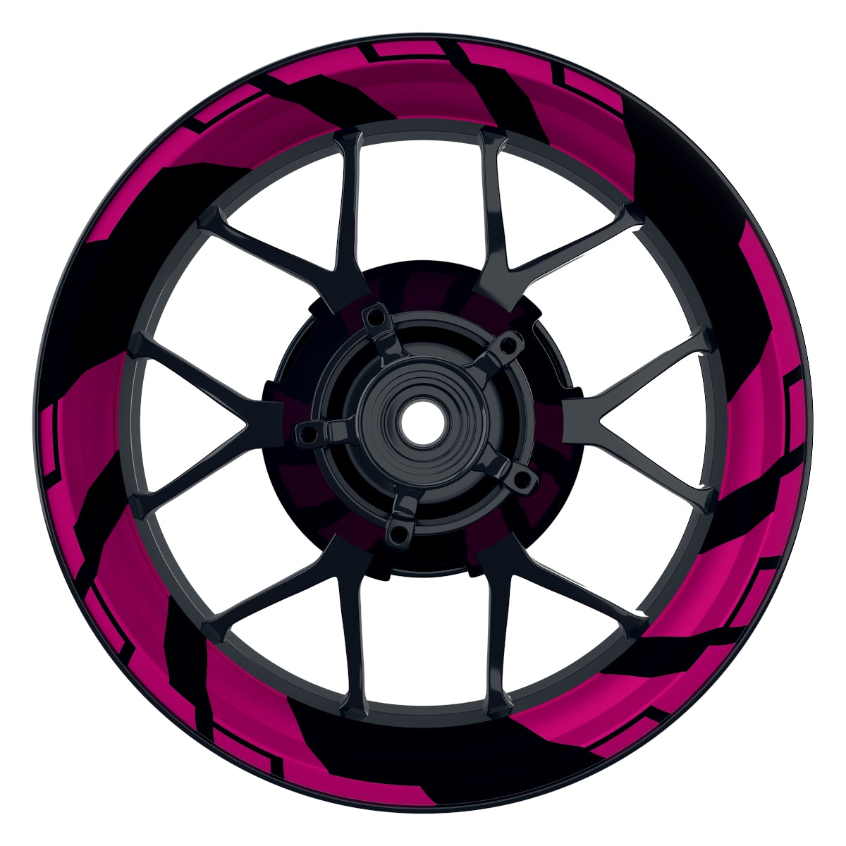 Felgenaufkleber Chainsaw Wheelsticker Premium pink