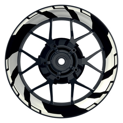 Felgenaufkleber Chainsaw Wheelsticker Premium weiss