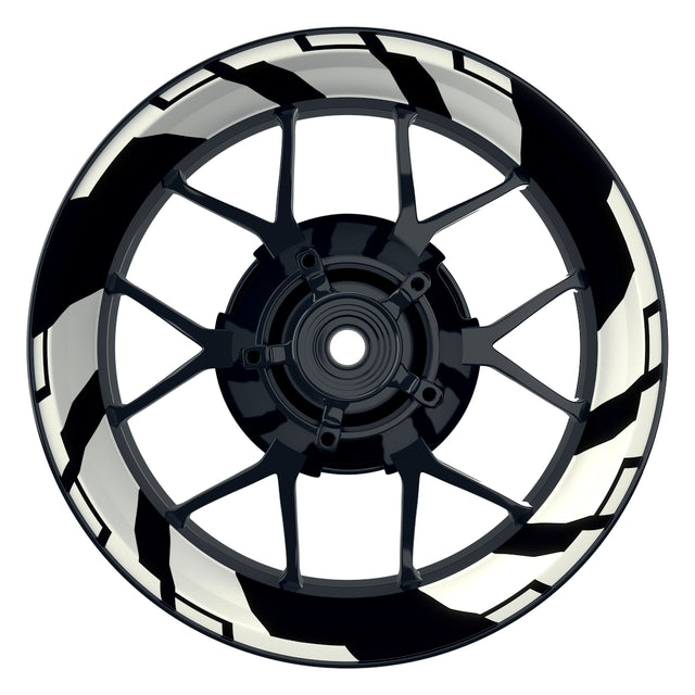 Felgenaufkleber Chainsaw Wheelsticker Premium weiss