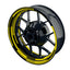 Felgenaufkleber Cybertech schwarz Wheelsticker Premium gelb