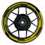 Felgenaufkleber Cybertech schwarz Wheelsticker Premium gelb