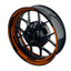 Felgenaufkleber Cybertech schwarz Wheelsticker Premium orange