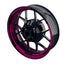 Felgenaufkleber Cybertech schwarz Wheelsticker Premium pink