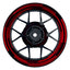 Felgenaufkleber Cybertech schwarz Wheelsticker Premium rot